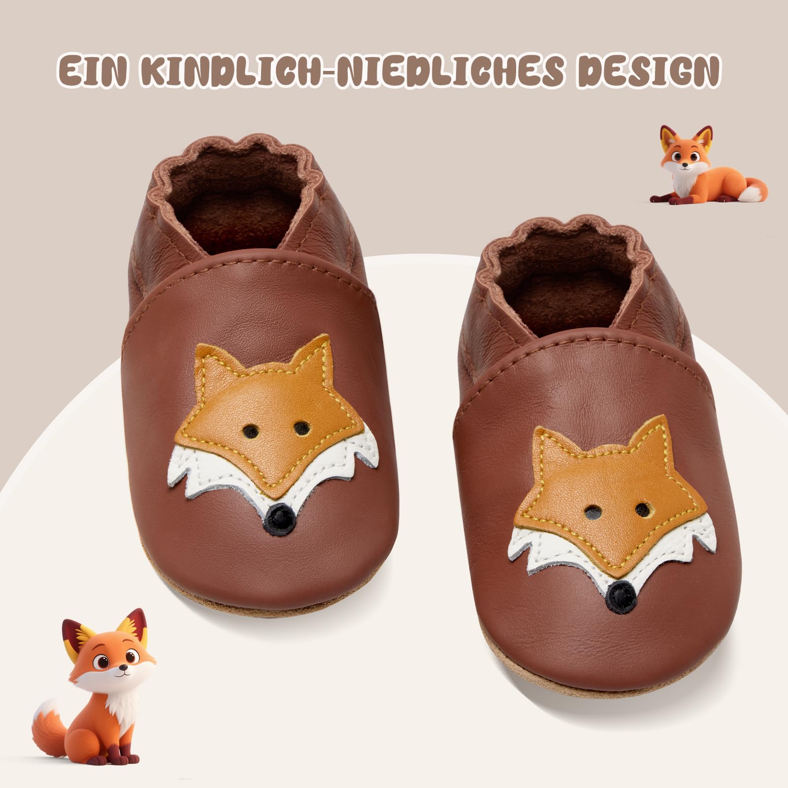 Chausson Bébé Acheter Chaussons IceUnicorn Cuir Souple Premiers Pas – Image 4