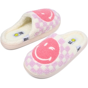 Chaussons Peluche Acheter Chaussons SmileyWorld Mousse Mémoire Antidérapants