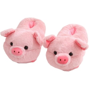 Pantoufles Acheter Chaussons LANFIRE forme cochon animaux femme hiver
