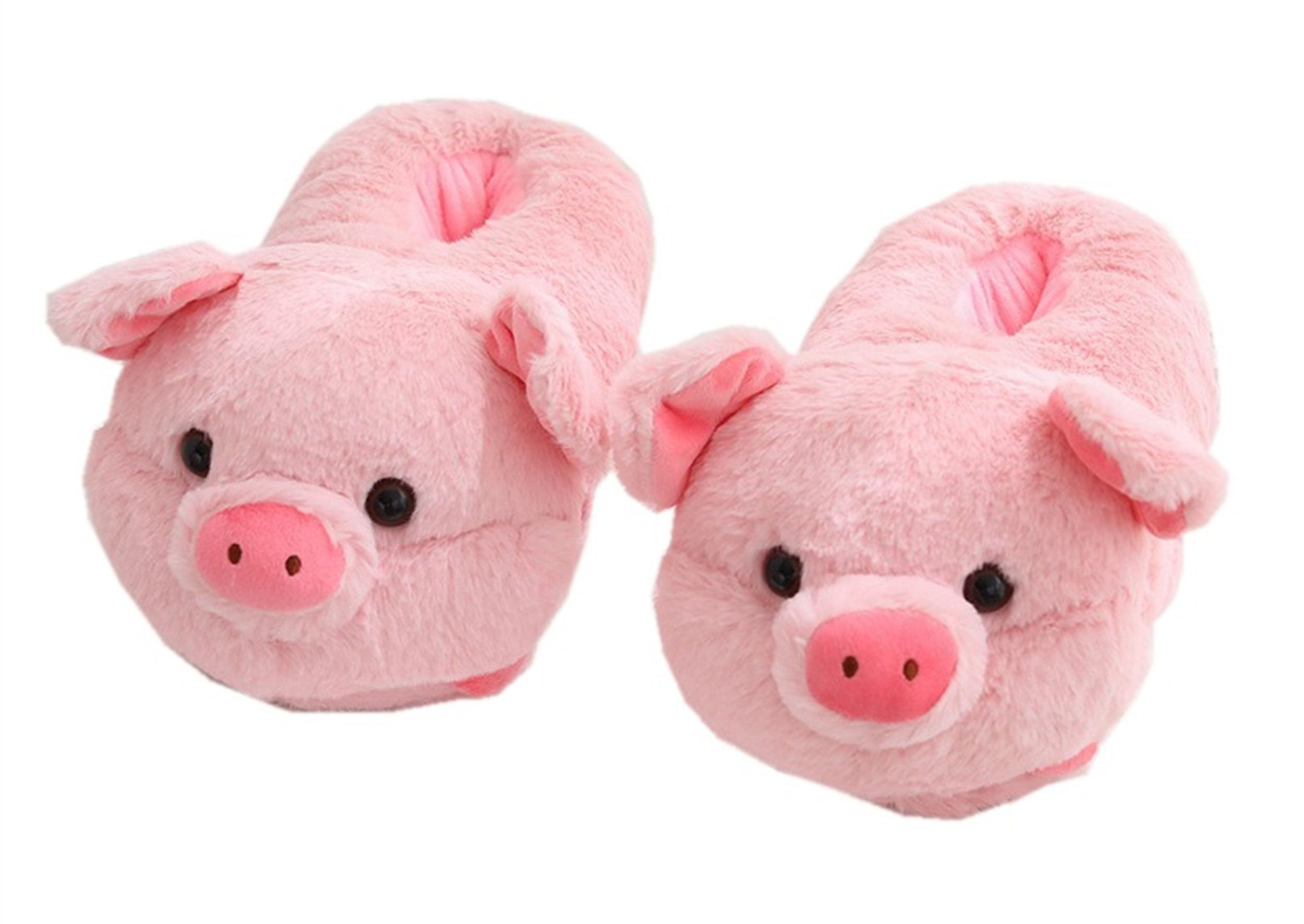 Pantoufles Acheter Chaussons LANFIRE forme cochon animaux femme hiver