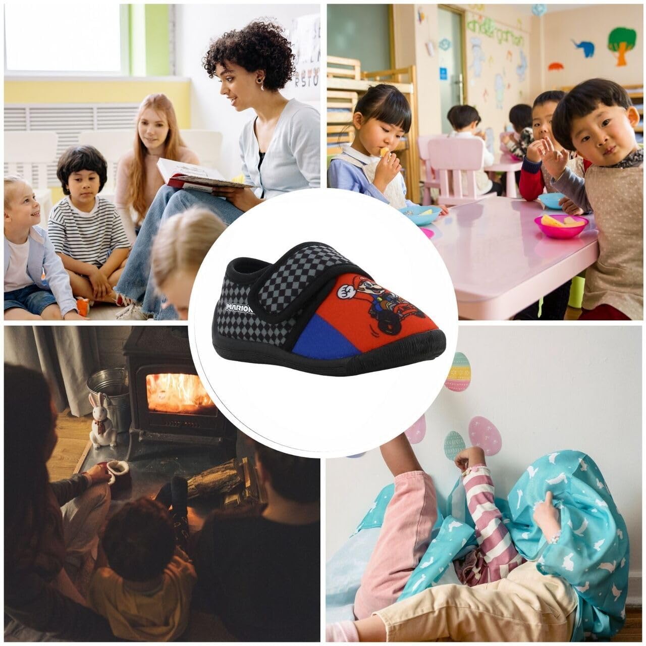 Chaussons Super Mario Garçon Acheter Chaussons Pantoufles Enfants Maison et Maternelle – Image 2