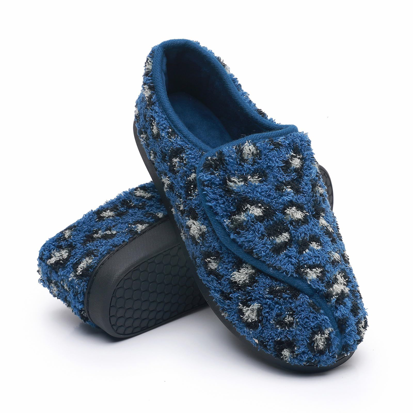 Pantoufles Acheter Chaussons diabétiques mousse mémoire de forme femme bout fermé – Image 6