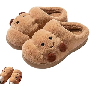 Pantoufles Croissant Acheter Chaussons Duveteuses Antidérapantes Mixte