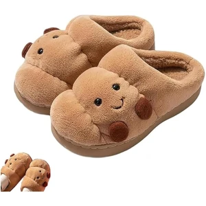 Pantoufles Croissant Acheter Chaussons Duveteuses Antidérapantes Mixte