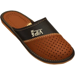 Pantoufles en Cuir Acheter Chaussons Homme VIP