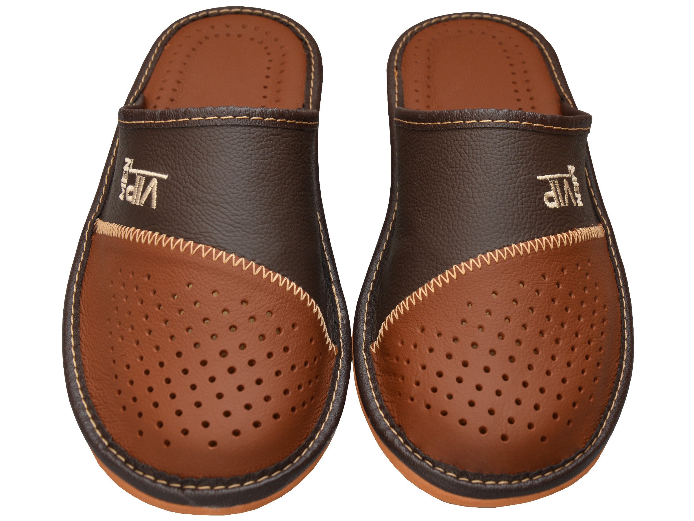 Pantoufles en Cuir Acheter Chaussons Homme VIP – Image 3